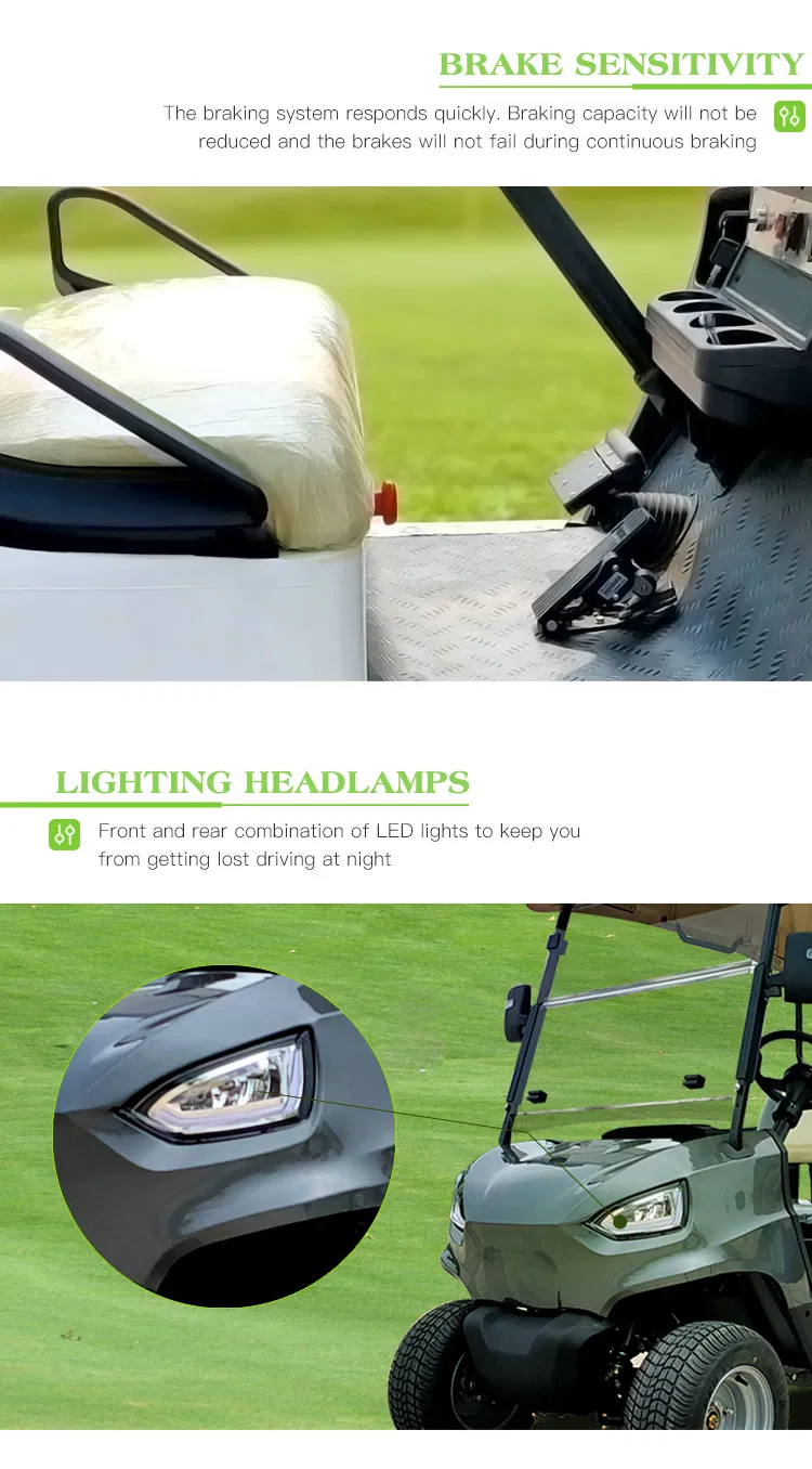 30 Km/H Lsv Electric Club Cart with DOT Factory Price Hkgr-C2